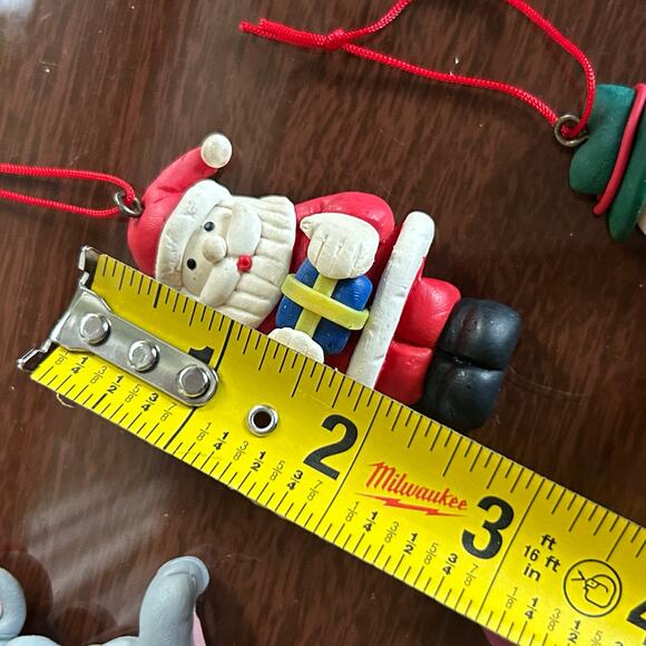 Set of 4 Vintage Christmas Ornaments – Foam/Soft Plastic - Picture 15 of 15